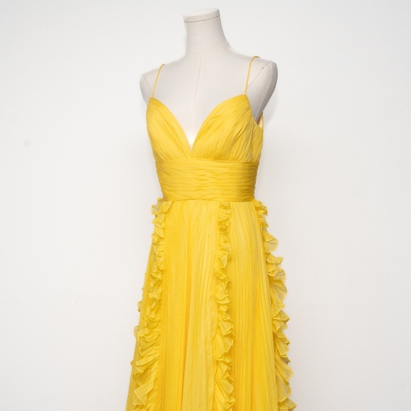 Mac Duggal Yellow Prom Dress - Picture 8 of 14